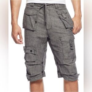 Men's Classic Flight Cargo 14" Shorts Black Chambray